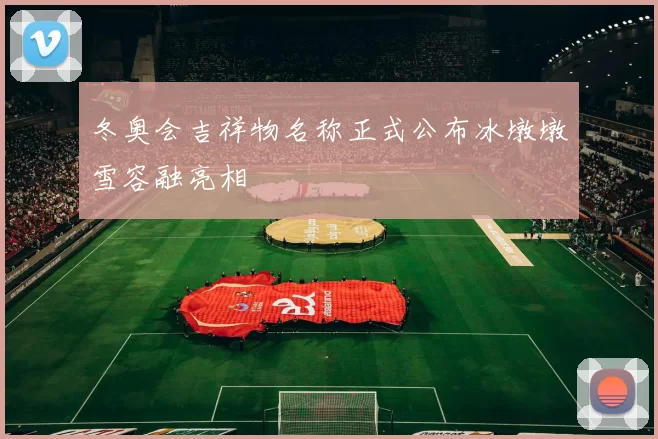 冬奥会吉祥物名称正式公布冰墩墩雪容融亮相